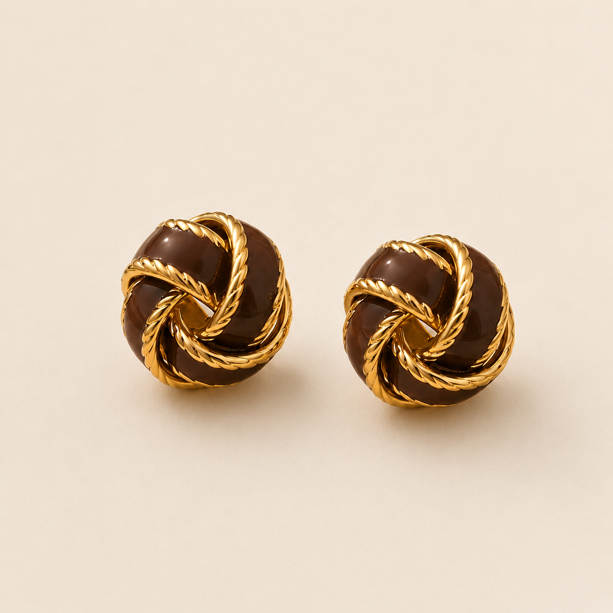 Cocoa Knot Earrings