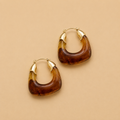 Tortoise Sculptural Hoops