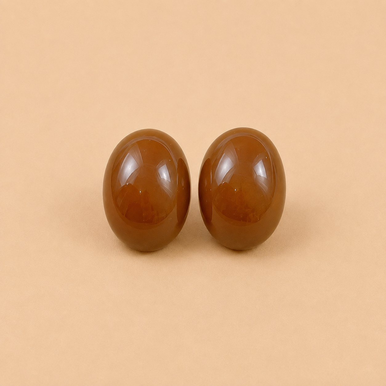 Amber Dome Earrings