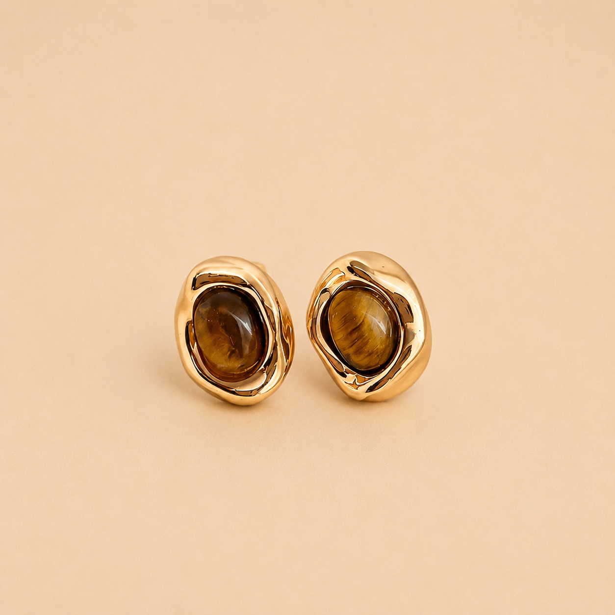 Sienna Tiger Eye Earrings