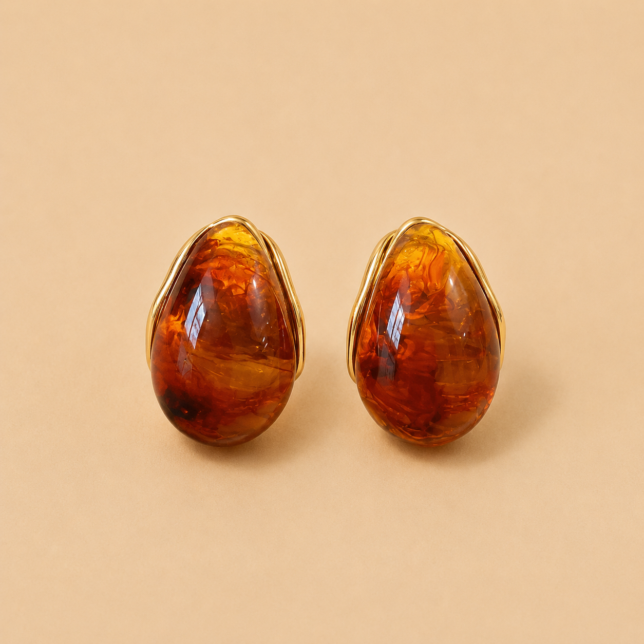 Amber Élan Earrings