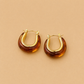 Amber Halo Hoops