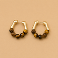 Sahara Tiger Eye Hoops
