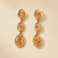 Celeste Spiral Drop Earrings