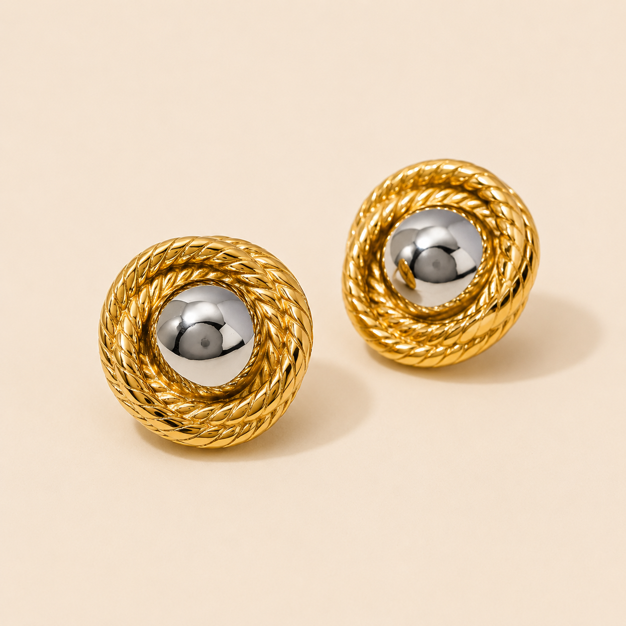 Aurelia Two-Tone Earrings