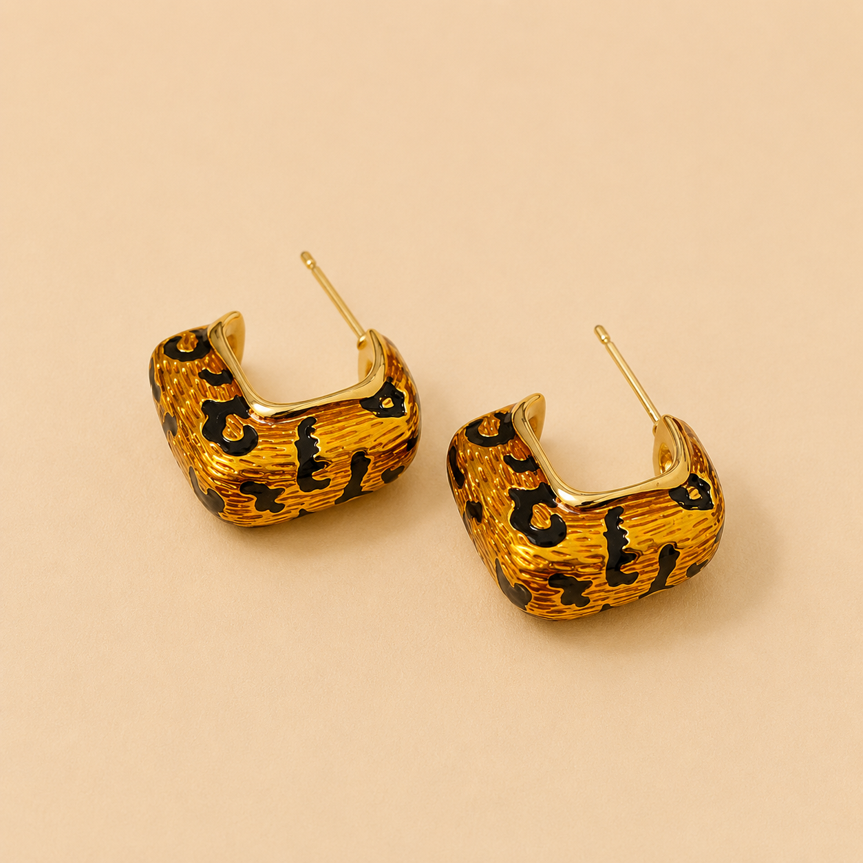 Wild Texture Hoops