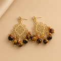 Amara Tiger Eye Earrings