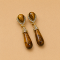 Seren Tiger Eye Drop Earrings