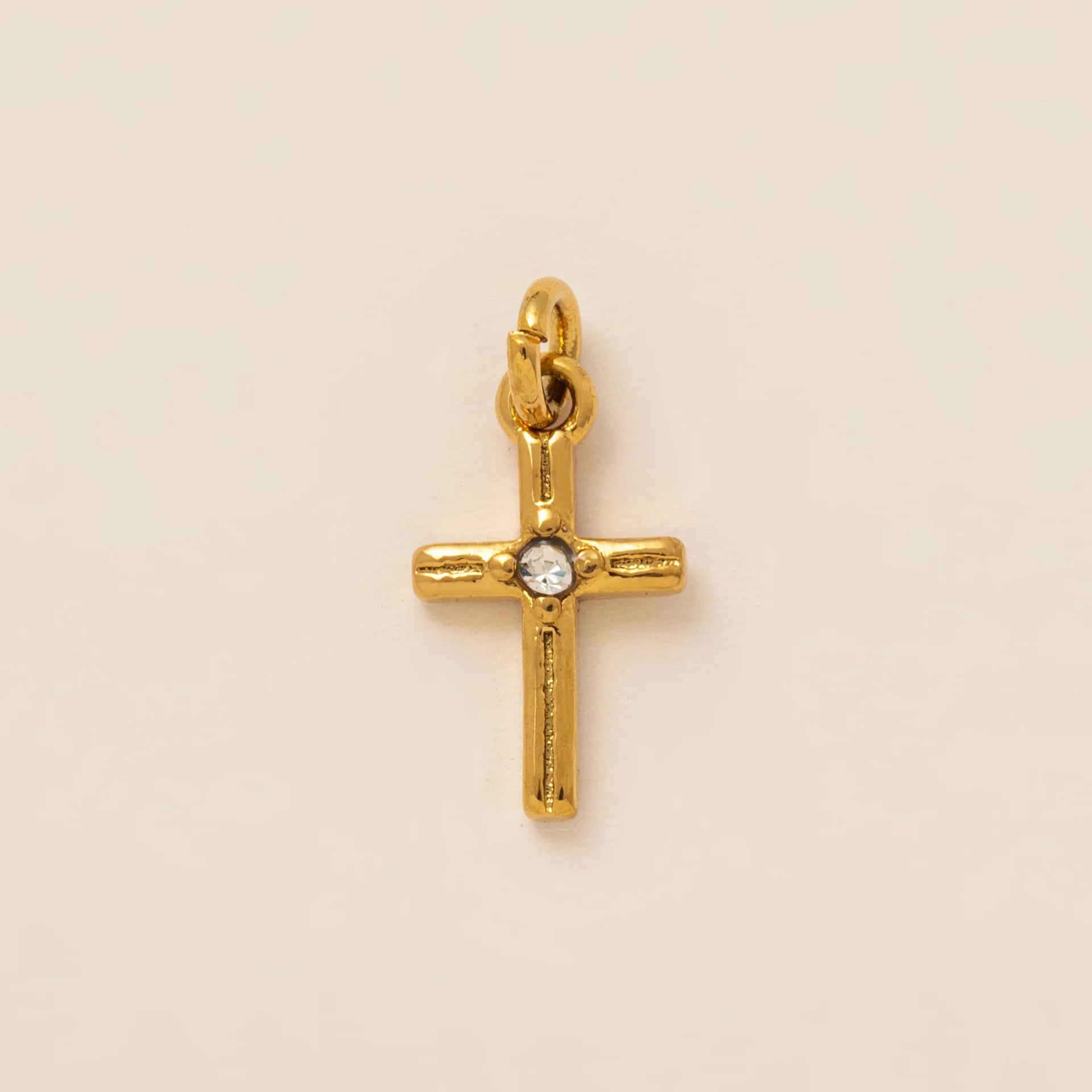 Classic Crystal Cross Charm