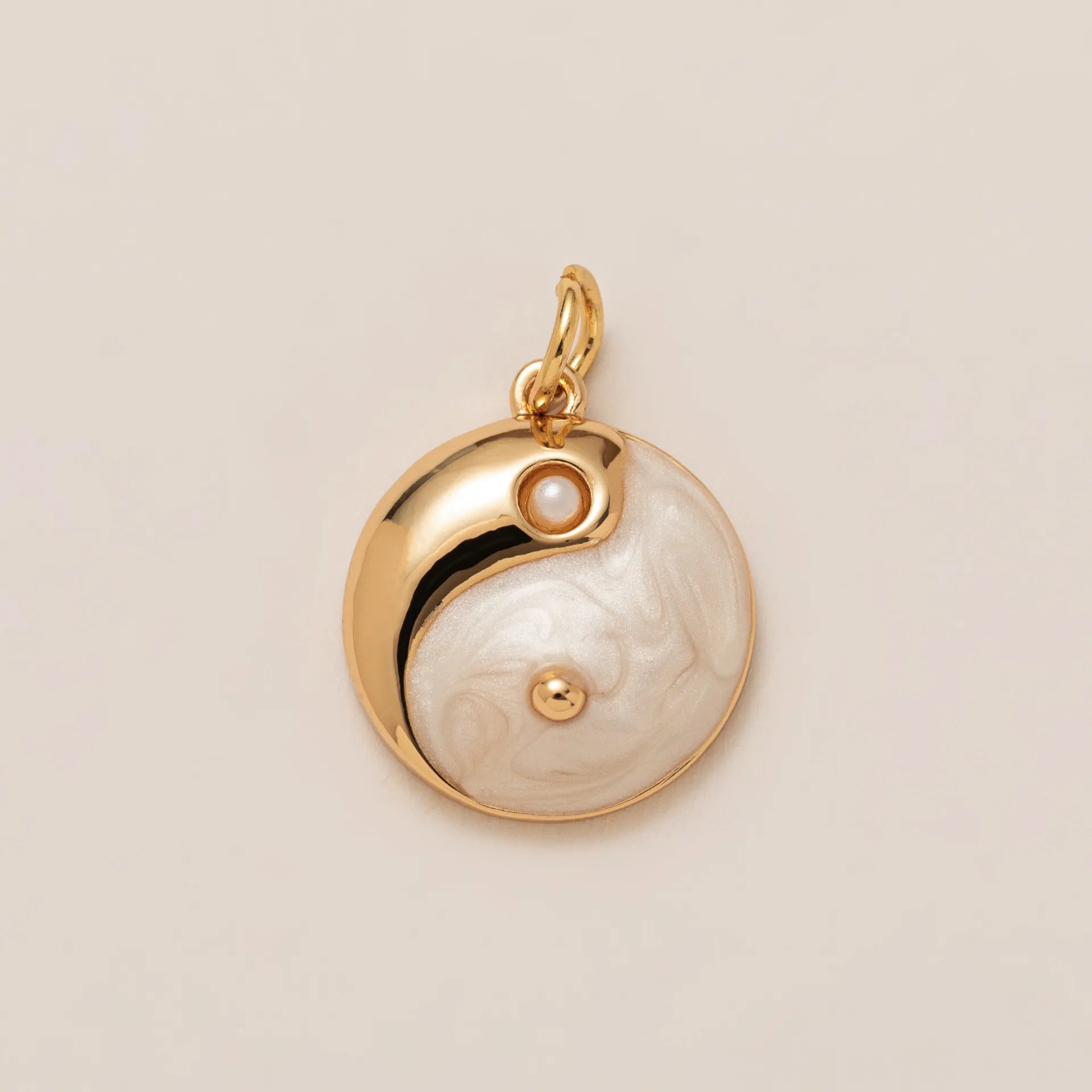 Pearl Yin Yang Charm