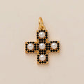 Pearl Cross Charm