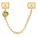 Heart Chain Charm Gold