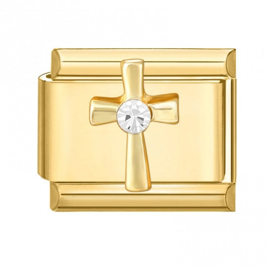 Crystal Cross Charm